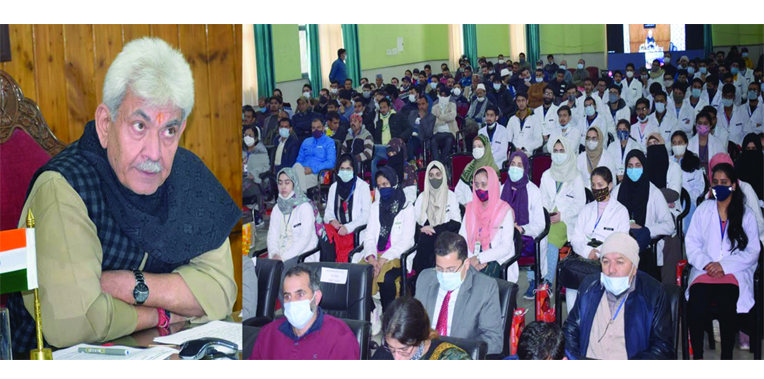 Lt Governor Manoj Sinha, Union MoS  PMO Dr Jitendra Singh inaugurate 1st Academic batch of 100 MBBS students of GMC Doda